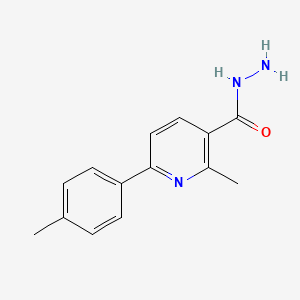molecular formula C14H15N3O B6357726 2-Methyl-6-p-tolylpyridine-3-carbohydrazide CAS No. 925005-65-8