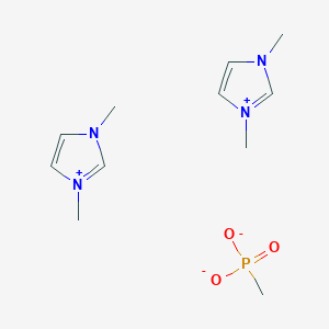 molecular formula C11H21N4O3P B6357769 1,3-Dimethylimidazolium methyl-phosphonate, 98% CAS No. 1266594-59-5
