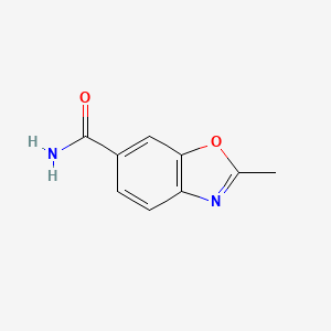 molecular formula C9H8N2O2 B6357795 2-Methyl-benzooxazole-6-carboxylic acid amide CAS No. 1368602-75-8