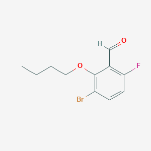 molecular formula C11H12BrFO2 B6357801 3-Bromo-2-butoxy-6-fluorobenzaldehyde CAS No. 2379322-49-1
