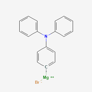 molecular formula C18H14BrMgN B6357814 (4-(Diphenylamino)phenyl)magnesium bromide, 0.25 M in 2-MeTHF CAS No. 1329657-64-8