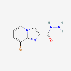molecular formula C8H7BrN4O B6357828 8-Bromo-imidazo[1,2-a]pyridine-2-carboxylic acid hydrazide, 95% CAS No. 1509613-03-9