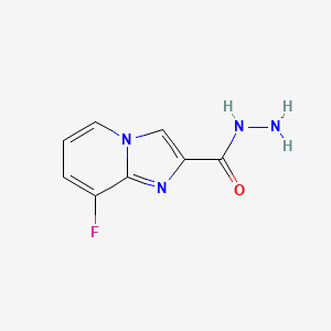 molecular formula C8H7FN4O B6357832 8-Fluoro-imidazo[1,2-a]pyridine-2-carboxylic acid hydrazide, 95% CAS No. 1538306-92-1