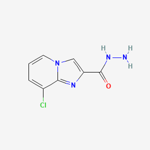 molecular formula C8H7ClN4O B6357834 8-Chloro-imidazo[1,2-a]pyridine-2-carboxylic acid hydrazide, 95% CAS No. 1506176-81-3