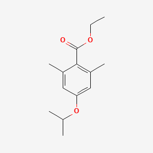 molecular formula C14H20O3 B6357861 Ethyl 2,6-dimethyl-4-(propan-2-yloxy)benzoate CAS No. 1368277-98-8