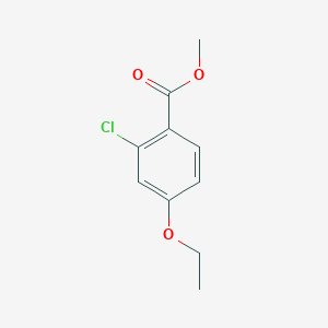 molecular formula C10H11ClO3 B6357868 Methyl 2-chloro-4-ethoxybenzoate CAS No. 1368274-55-8