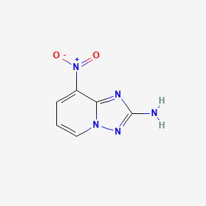 molecular formula C6H5N5O2 B6357887 2-Amino-8-nitro-[1,2,4]triazolo[1,5-a]pyridine CAS No. 1369382-71-7