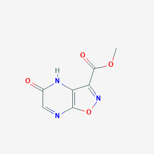 molecular formula C7H5N3O4 B6357893 Methyl 5-hydroxyisoxazolo[4,5-b]pyrazine-3-carboxylate CAS No. 1374986-04-5