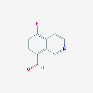 molecular formula C10H6FNO B6357913 5-Fluoroisoquinoline-8-carbaldehyde CAS No. 1367739-14-7