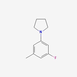 molecular formula C11H14FN B6357937 1-(3-氟-5-甲基苯基)吡咯烷 CAS No. 2121512-01-2