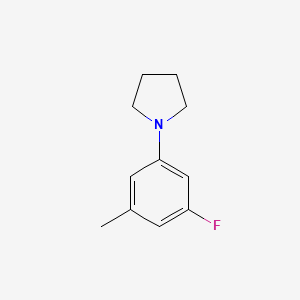 molecular formula C11H14FN B6357937 1-Cyclopentyl-3-flouro-5-methylbenzene CAS No. 2121512-01-2