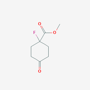 molecular formula C8H11FO3 B6357941 Methyl 1-fluoro-4-oxocyclohexane-1-carboxylate CAS No. 1374653-41-4