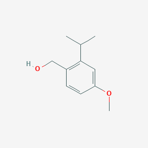 molecular formula C11H16O2 B6357949 (2-Isopropyl-4-methoxyphenyl)methanol CAS No. 2121514-42-7