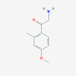 molecular formula C10H13NO2 B6357958 2-Amino-1-(4-methoxy-2-methylphenyl)ethan-1-one TFA, 95% CAS No. 1380008-50-3
