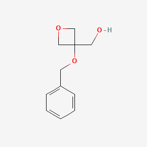 molecular formula C11H14O3 B6357962 [3-(Benzyloxy)oxetan-3-yl]methanol CAS No. 1620017-07-3