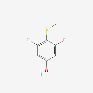 molecular formula C7H6F2OS B6357972 3,5-Difluoro-4-(methythio)phenol CAS No. 1447123-13-8