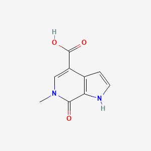 molecular formula C9H8N2O3 B6358036 6-Methyl-7-oxo-6,7-dihydro-1H-pyrrolo[2,3-c]pyridine-4-carboxylic acid CAS No. 1526955-38-3