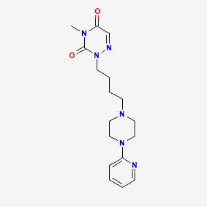 molecular formula C17H24N6O2 B6358045 4-Methyl-2-[4-(4-pyridin-2-yl-piperazin-1-yl)-butyl]-2H-[1,2,4]triazine-3,5-dione CAS No. 1626413-75-9