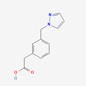 molecular formula C12H12N2O2 B6358079 (3-Pyrazol-1-ylmethyl-phenyl)-acetic acid CAS No. 1439990-21-2