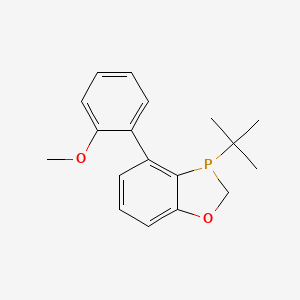 molecular formula C18H21O2P B6358083 3-(tert-Butyl)-4-(2-methoxyphenyl)-2,3-dihydrobenzo[d][1,3]oxaphosphole, 97% CAS No. 1246888-88-9