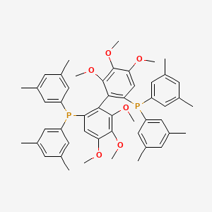 molecular formula C50H56O6P2 B6358164 (R)-(4,4',5,5',6,6'-Hexamethoxybiphenyl-2,2'-diyl)bis(bis(3,5-dimethylphenyl)-phosphine) CAS No. 2301851-01-2