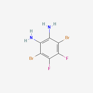 molecular formula C6H4Br2F2N2 B6358170 3,6-二溴-4,5-二氟苯-1,2-二胺，95% CAS No. 1345627-73-7