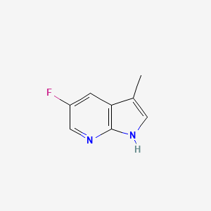 molecular formula C8H7FN2 B6358206 5-Fluoro-3-methyl-1H-pyrrolo[2,3-b]pyridine CAS No. 1256808-74-8