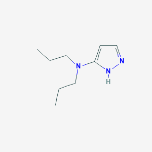 molecular formula C9H17N3 B6358214 N,N-Dipropyl-1H-pyrazol-3-amine CAS No. 1379348-91-0