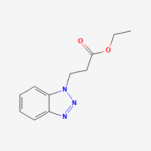 molecular formula C11H13N3O2 B6358218 Ethyl 3-(1H-benzo[d][1,2,3]triazol-1-yl)propanoate CAS No. 69218-47-9