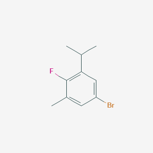 molecular formula C10H12BrF B6358253 5-Bromo-2-fluoro-1-isopropyl-3-methylbenzene CAS No. 1503650-26-7