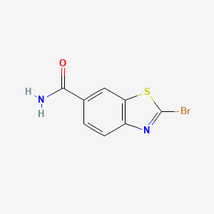 molecular formula C8H5BrN2OS B6358261 2-Bromobenzo[d]thiazole-6-carboxamide CAS No. 1502927-80-1