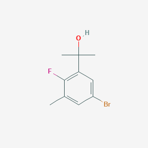 molecular formula C10H12BrFO B6358294 2-(5-Bromo-2-fluoro-3-methylphenyl)propan-2-ol CAS No. 1522984-26-4