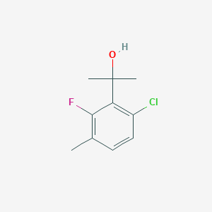 molecular formula C10H12ClFO B6358301 2-(6-Chloro-2-fluoro-3-methylphenyl)propan-2-ol CAS No. 1534953-20-2