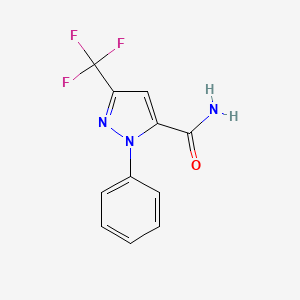 2-Phenyl-5-trifluoromethyl-2H-pyrazole-3-carboxylic acid amide