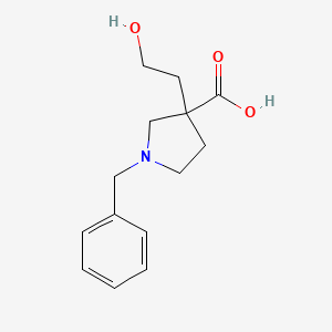 1-Benzyl-3-(2-hydroxyethyl)-pyrrolidine-3-carboxylic acid