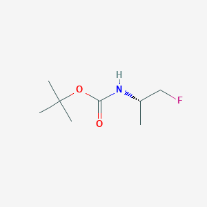 molecular formula C8H16FNO2 B6358333 tert-Butyl (S)-(1-fluoropropan-2-yl)carbamate CAS No. 1187926-63-1