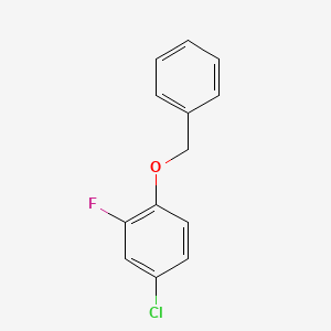 molecular formula C13H10ClFO B6358340 4-Chloro-2-fluoro-1-(phenylmethoxy)benzene CAS No. 1044067-73-3