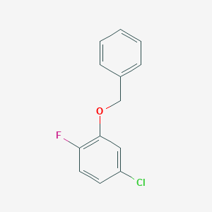 molecular formula C13H10ClFO B6358350 2-(Benzyloxy)-4-chloro-1-fluorobenzene CAS No. 1503132-93-1