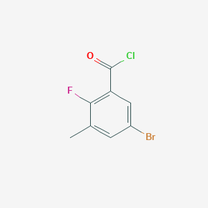 molecular formula C8H5BrClFO B6358366 5-Bromo-2-fluoro-3-methylbenzoyl chloride CAS No. 1531673-34-3