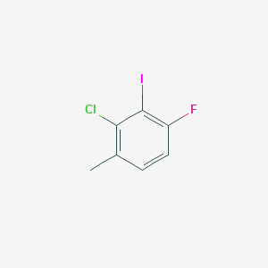 molecular formula C7H5ClFI B6358378 2-Chloro-4-fluoro-3-iodo-1-methylbenzene CAS No. 1502669-12-6