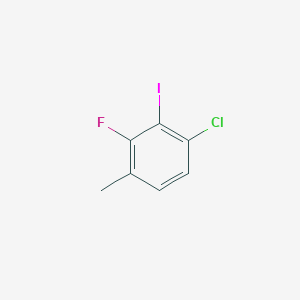 molecular formula C7H5ClFI B6358386 1-Chloro-3-fluoro-2-iodo-4-methylbenzene CAS No. 1518545-60-2