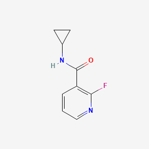 molecular formula C9H9FN2O B6358389 N-环丙基-2-氟烟酰胺 CAS No. 1513160-24-1