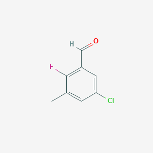molecular formula C8H6ClFO B6358390 5-氯-2-氟-3-甲基苯甲醛 CAS No. 1538090-76-4
