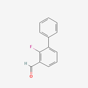 molecular formula C13H9FO B6358391 2-Fluoro-3-phenylbenzaldehyde CAS No. 1508348-13-7