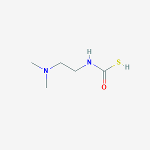 molecular formula C5H12N2OS B063584 Carbamothioic acid, [2-(dimethylamino)ethyl]-(9CI) CAS No. 160996-10-1