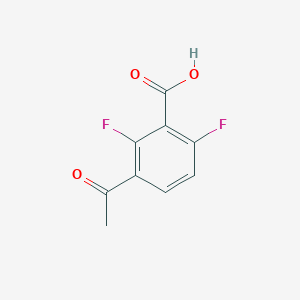 molecular formula C9H6F2O3 B6358402 3-Acetyl-2,6-difluorobenzoic acid CAS No. 1503929-18-7