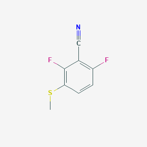 molecular formula C8H5F2NS B6358403 2,6-Difluoro-3-(methylthio)benzonitrile CAS No. 1520381-10-5