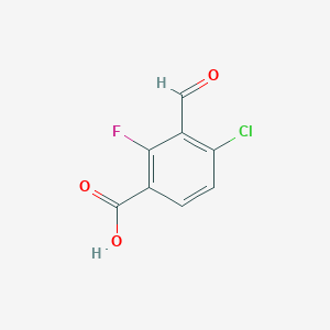 4-Chloro-2-fluoro-3-formylbenzoic acid