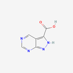 molecular formula C6H4N4O2 B6358424 1H-Pyrazolo[3,4-d]pyrimidine-3-carboxylic acid CAS No. 1535399-62-2