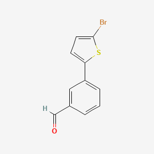molecular formula C11H7BrOS B6358447 3-(5-Bromothiophen-2-yl)benzaldehyde CAS No. 1528694-65-6